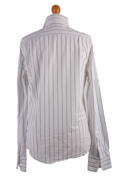 Hollister Long Sleeve Shirt 90s White S