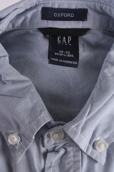 Gap Long Sleeve Kids Shirt Blue S