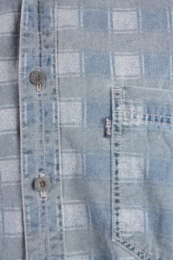 Levis Vintage Long Sleeve Shirt Blue/Model Size 48" - SH1751-10759