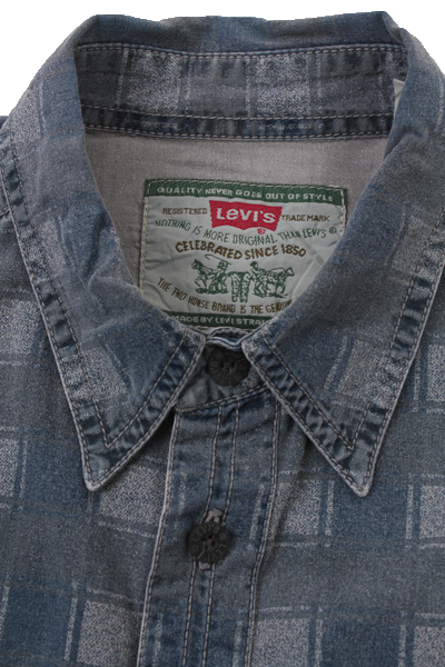 Levi’s Long Sleeve Shirt 90s Retro Check Grey M