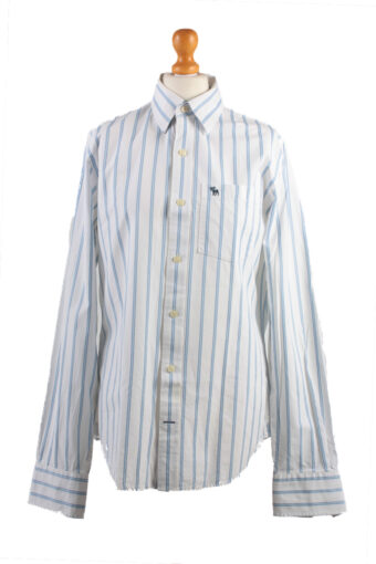 Abercrombie&Fitch Long Sleeve Shirt /Stripes 90s White M