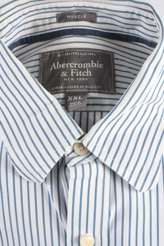 Abercrombie&Fitch Long Sleeve Shirt /Stripes 90s White XL