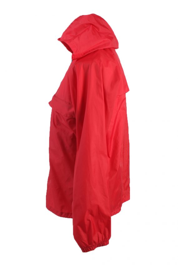 Raincoat Windbreaker Vintage Festival Coat Jacket Red Chest Size 43"-SW1200-22955