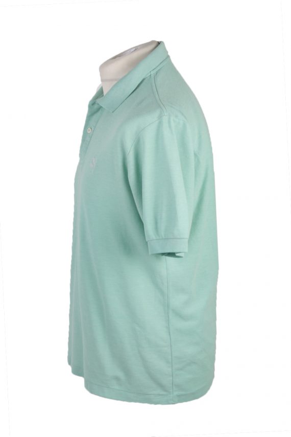 Puma Vintage Casual Men Polo Shirt Green Chest Size 45" -PT0251-24122