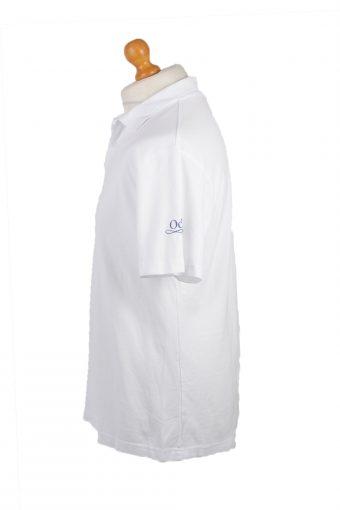 B&C Vintage Casual Men Polo Shirt White Size L -PT0261-24153