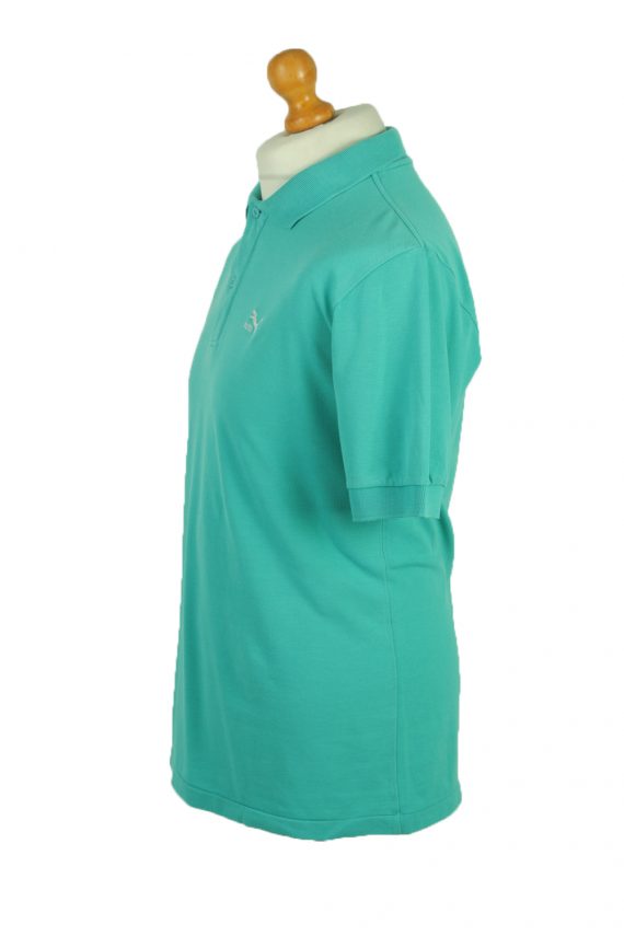 Puma Polo Shirt 90s Retro Turquoise XL