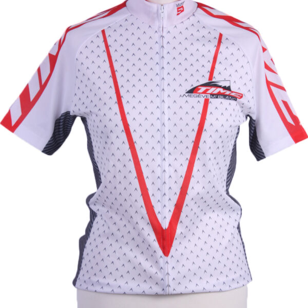 Cycling Shirt Jersey 90s Retro White S