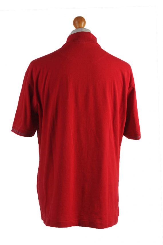 Polo Shirt 90s Retro Red XXL
