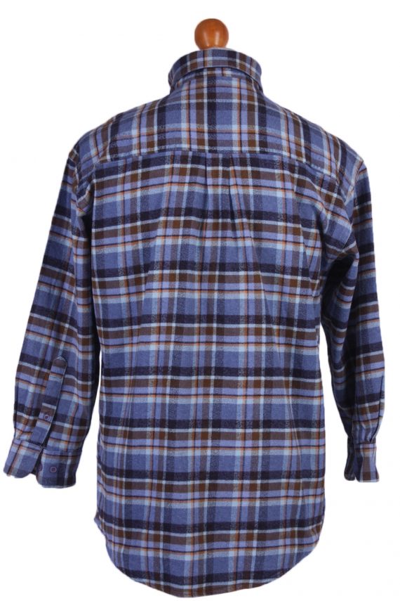 Flannel Men Shirt Lumberjack Check Retro Multi M