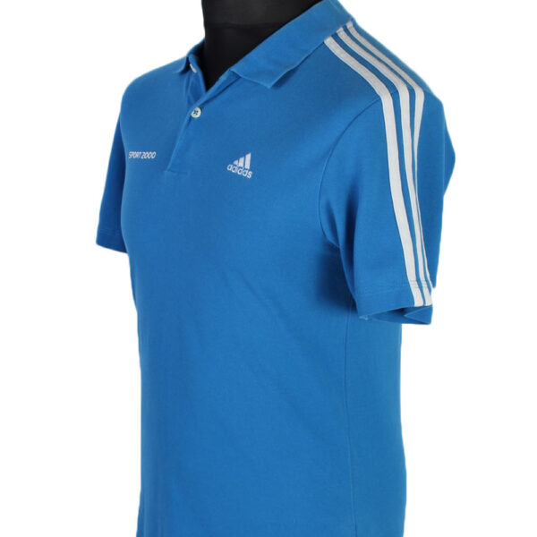 Adidas Polo Shirt 90s Retro Blue S