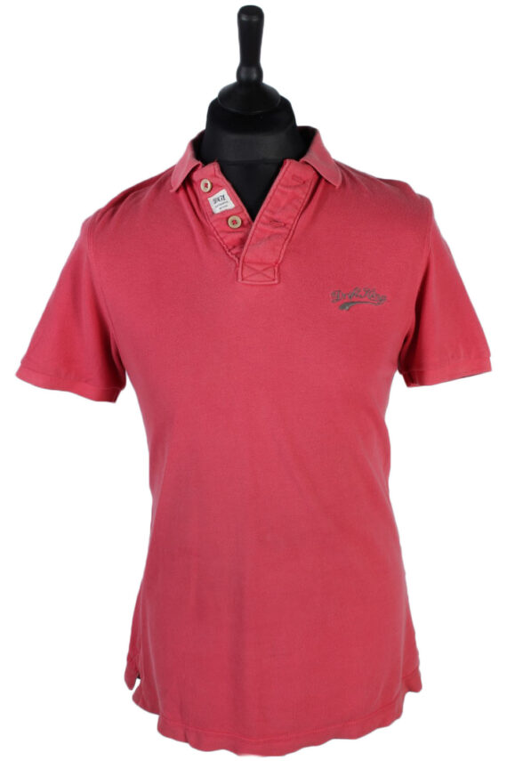 Mens Drift King Plain Polo Shirt - Pink - S -PT0792-0