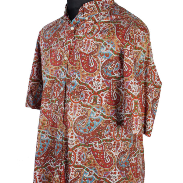 90s Shirt La Chemiserie Abstract Floral Patterned Multi L