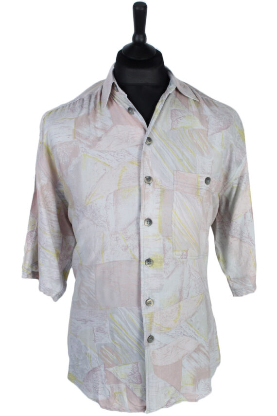 90s Shirt Accanto Abstract Patterned Multi M