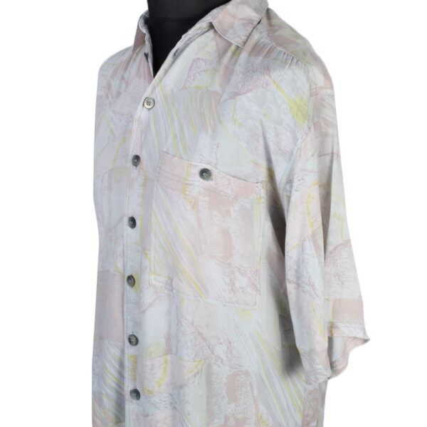 90s Shirt Accanto Abstract Patterned Multi M