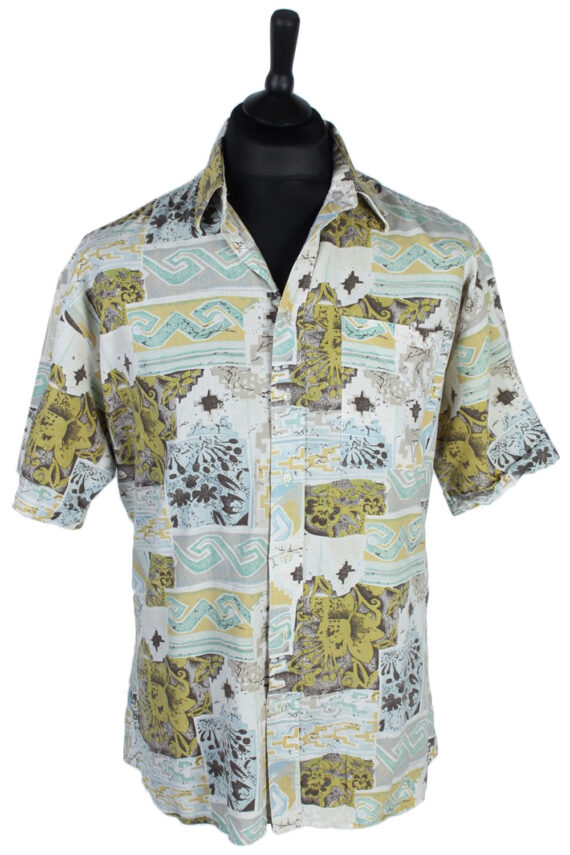 Men's Fashion Abstract Floral Patterned Shirt - L - Multi - SH2561-0