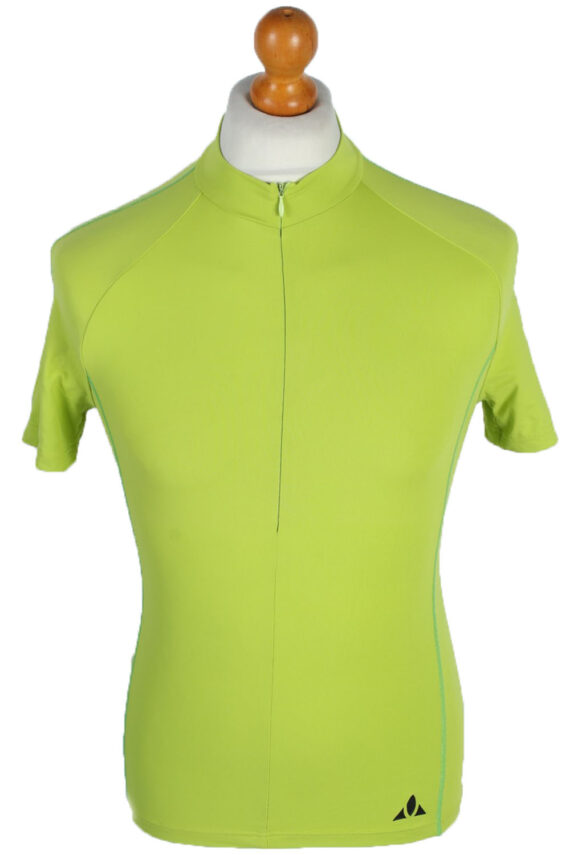 Cycling Shirt Jersey 90s Retro Lime XS