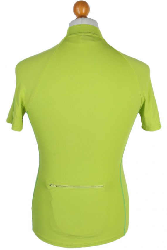 Cycling Shirt Jersey 90s Retro Lime XS