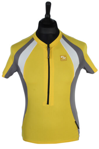 Cycling Shirt Jersey 90s Retro Yellow S
