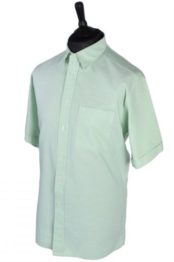Pierre Cardin Short Sleeve Shirt 90s Green L
