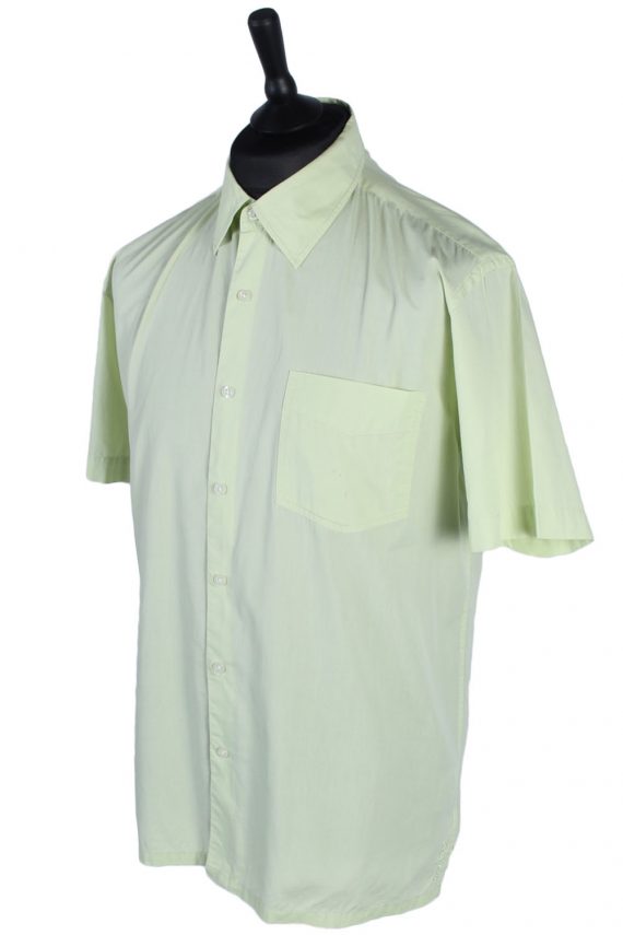 90s Shirt Chevignon Plain Short Sleeve Lime XL
