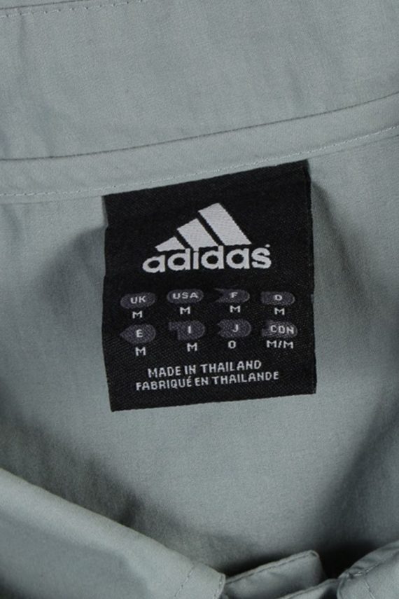 Adidas Vintage Plain Short Sleeve Shirt - M Grey - SH2720-47836