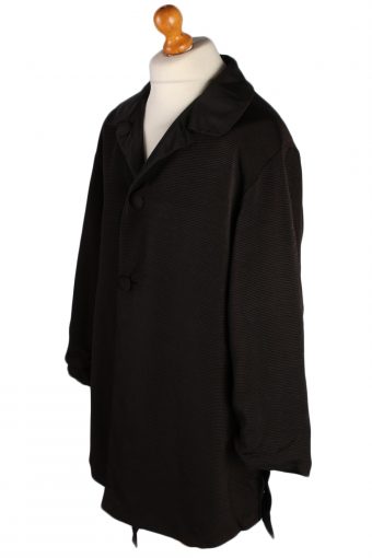 Vintage N/A Designer Retro Coat M , L Black -C486-50803