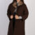 Vintage Hucke Long Fur Collar Coat  Bust: 41 Brown