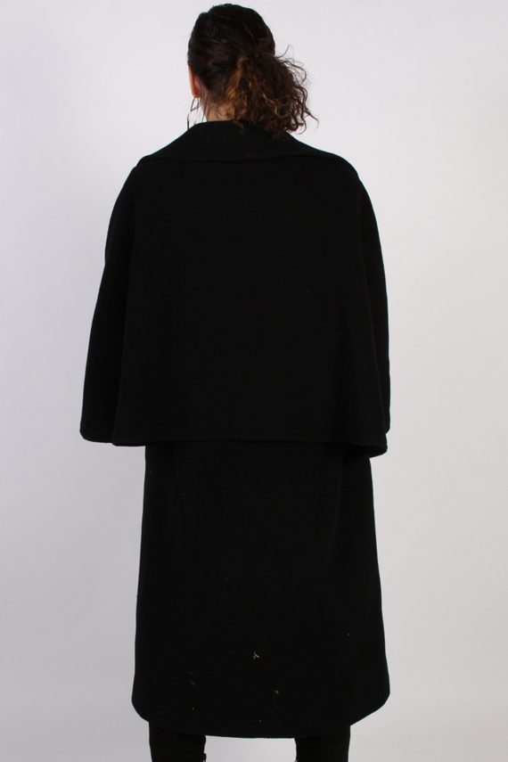 Vintage Other Brands Angel Sleeveless Coat Bust: 45 Black -C631-56932