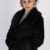 Vintage Other Brands Faux Fur Coat  Bust: 38 Black