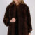 Vintage Genuine Real Fur Womens Coat Jacket – Bust:40 Brown