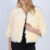 Vintage Esther Faux Fur Womens Coat Jacket  Bust:40 White