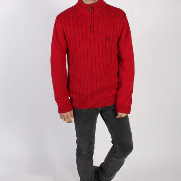 Chaps Cotton Jumper Pullover Red M