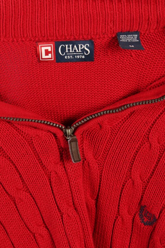 Vintage Chaps Cotton Jumper Pullover M Red -IL1110-70745