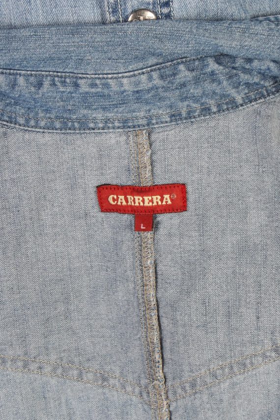 Vintage Carrera Long Sleeve Denim Blouse - Bust:39 Blue - SH3083-70406