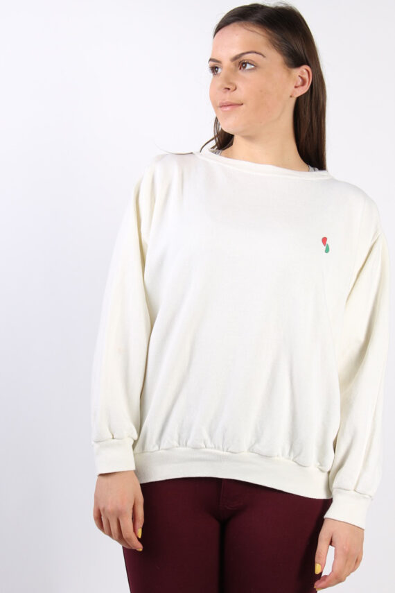 Vintage Other Brands Round Neck Sweatshirt XL Cream -SW1720-0