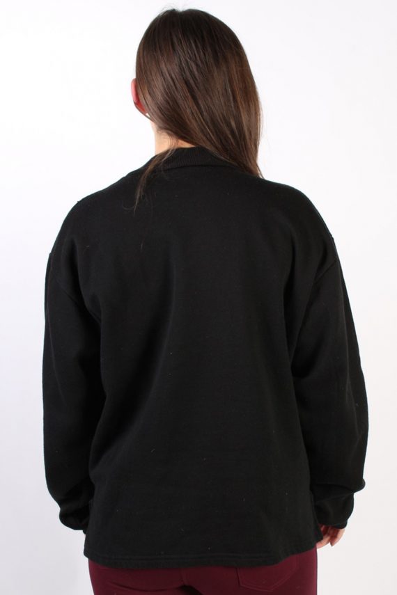 Vintage Other Brands Milanista Round Sweatshirt S Black -SW1761-73027