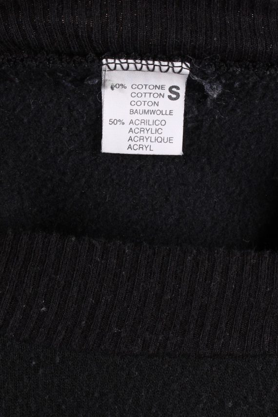 Vintage Other Brands Milanista Round Sweatshirt S Black -SW1761-73028