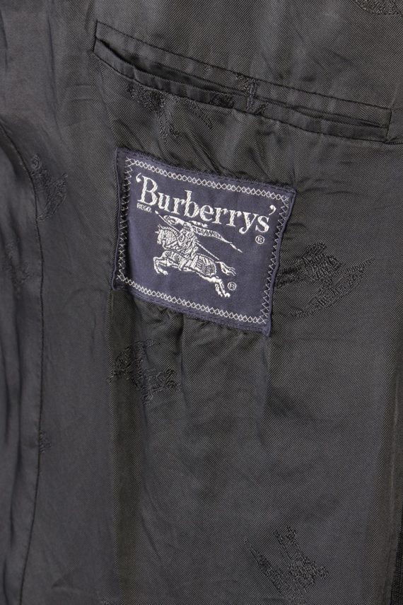 Vintage Burberry's Plain Blazer Jacket - Chest 45 Grey BR798-74654