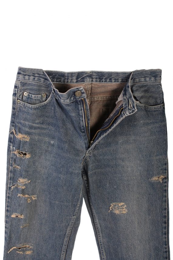Levi’s 501 Ripped Denim Jeans Mens W33 L32