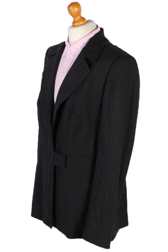 Vintage Escada Smart Jacket Coat Bust 42 Grey HT2144-78989