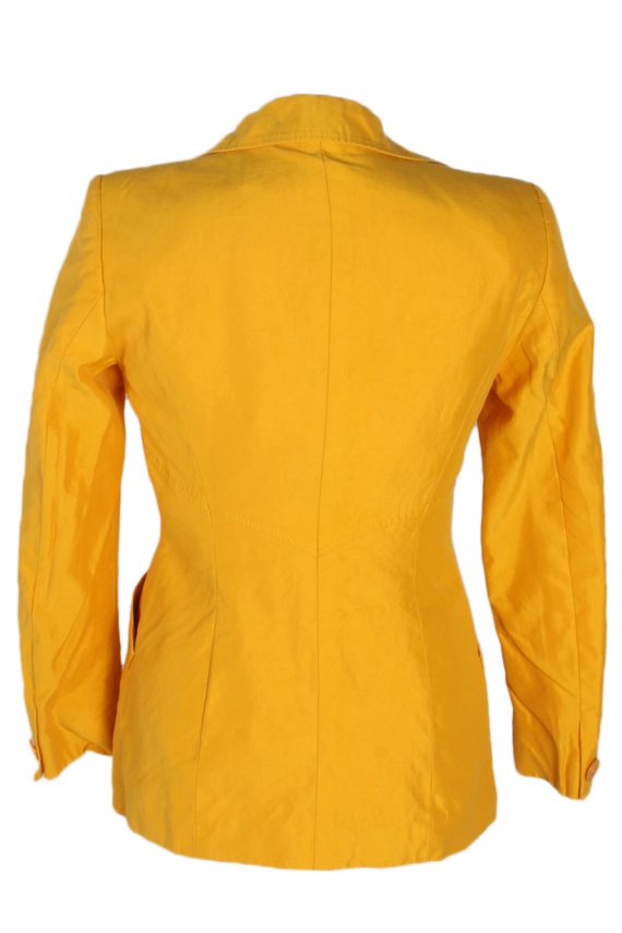 Escada Silk Double Breasted Jacket Yellow S