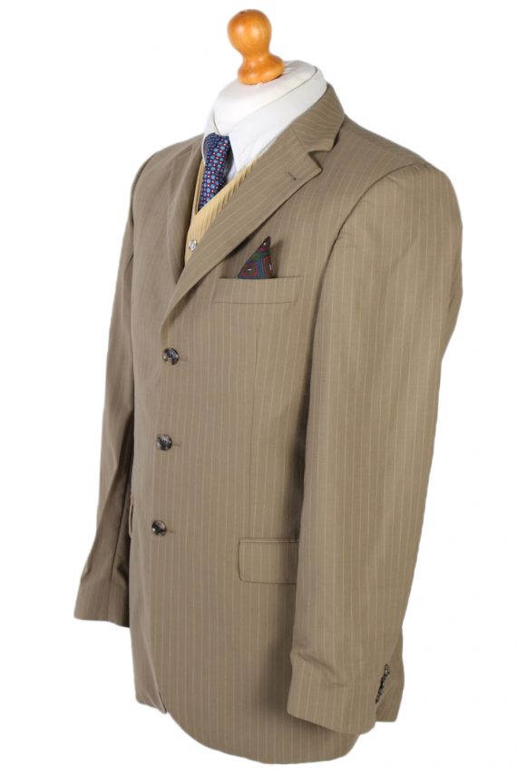 Vintage Tommy Hilfiger Chet Baker Stripe Blazer Jacket Chest 41 Beige HT2179-78130