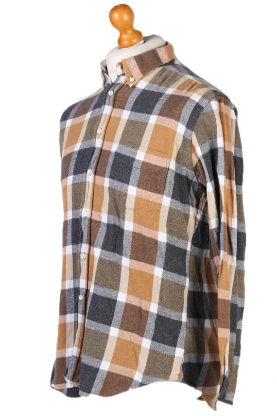 Flannel Shirt 90s Retro Brown M