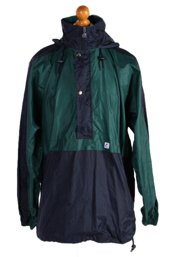K Way Raincoat Waterproof Outdoor Jacket Windbreaker XL