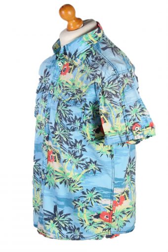 Vintage Unbranded Palm Hawaiian Shirt Chest 53 Multi SH3262-82005