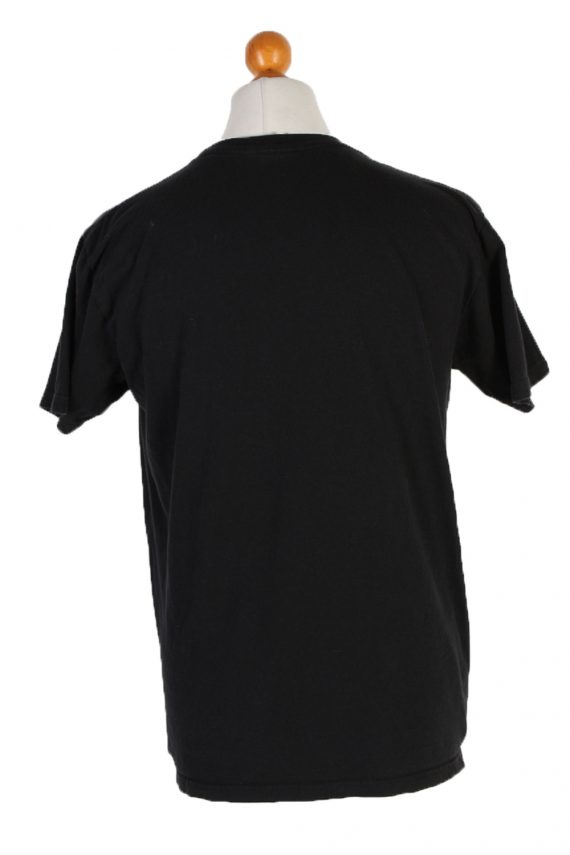 Men T-Shirt 90s Retro Black L
