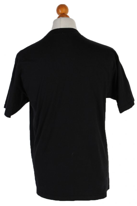 Men T-Shirt 90s Retro Shirt Black M