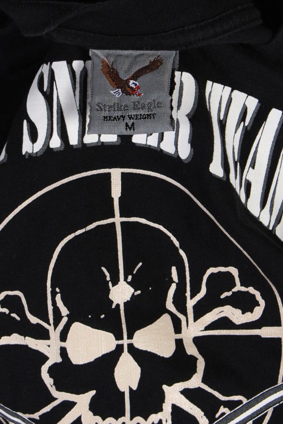 Vintage Strike Eagle T-Shirt M Black TS092-81859