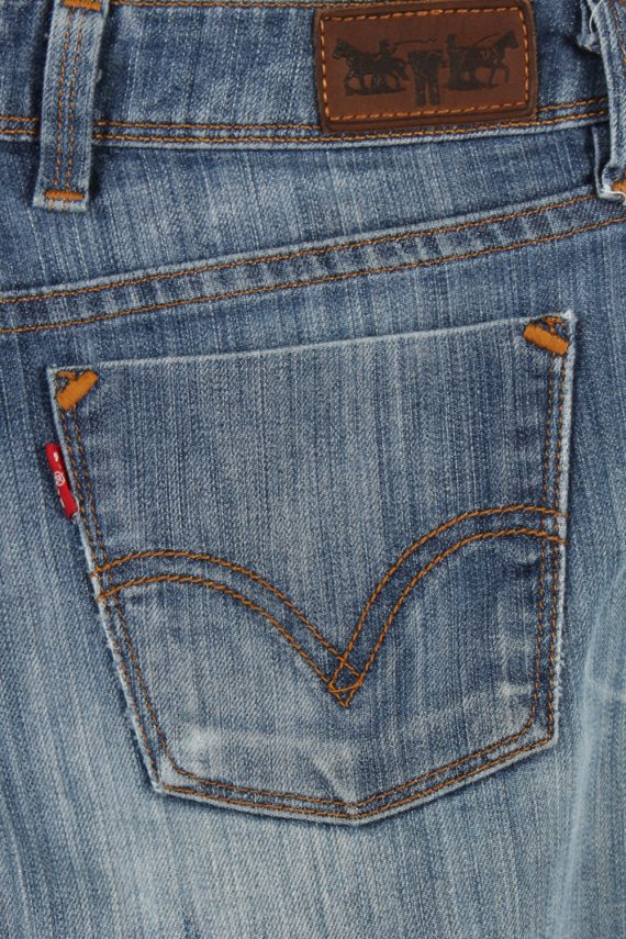 Vintage Levi's 467 Ripped Faded Women Jeans W28 L32 Blue J3442-87493