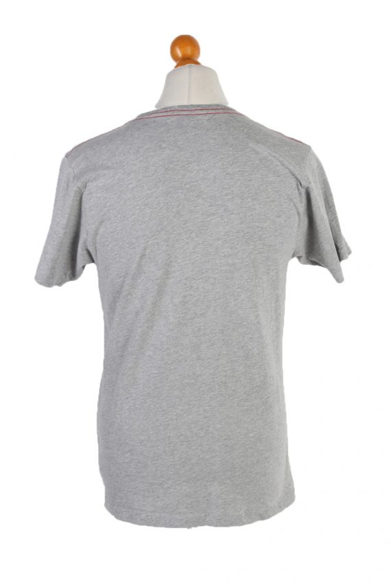 Men T-Shirt 90s Retro Shirt Grey L